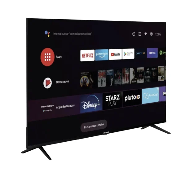 Televisor Challenger  55" 4KHDR Smart con Android, Bluetooth y Control por voz- Incluye soporte de pared - UHD 55BO67 BT - Image 2