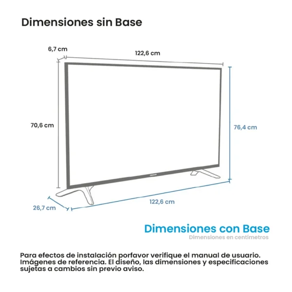 Televisor Challenger  55" 4KHDR Smart con Android, Bluetooth y Control por voz- Incluye soporte de pared - UHD 55BO67 BT - Image 9
