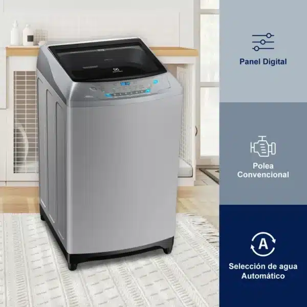 Lavadora ELECTROLUX Carga Superior 16 Kilos EWIX16F3ESG Gris - Image 5
