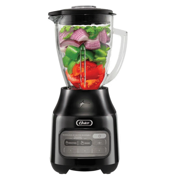 Licuadora Oster® con Tecnología Reversible con Vaso de Vidrio 1.5L  Negra Blstpegbrt - Image 2