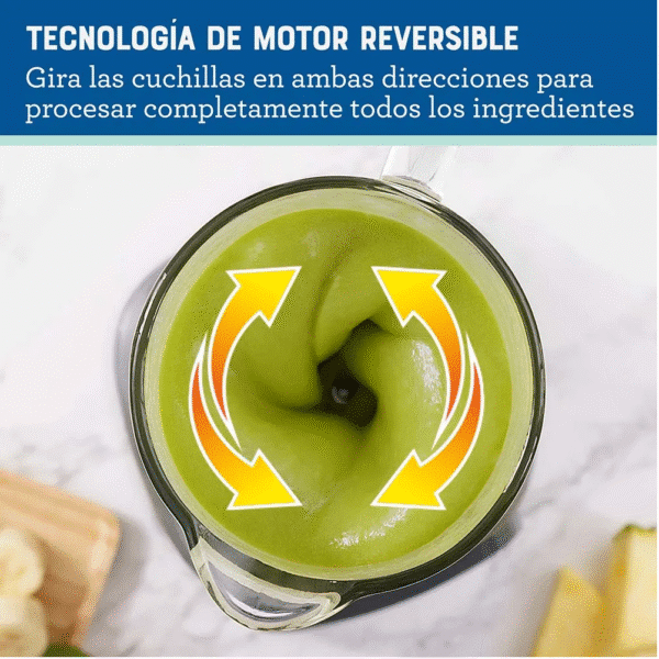 Licuadora Oster® con Tecnología Reversible con Vaso de Vidrio 1.5L  Negra Blstpegbrt - Image 9