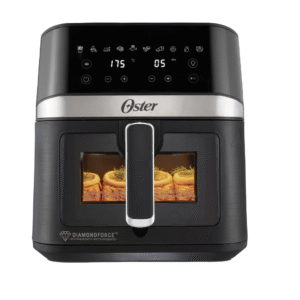 Freidora de Aire Digital Oster® 6L de Capacidad Recubrimiento DiamondForce con Ventana y Luz Interna 10 Programas Automáticos Ckstaf60wddf