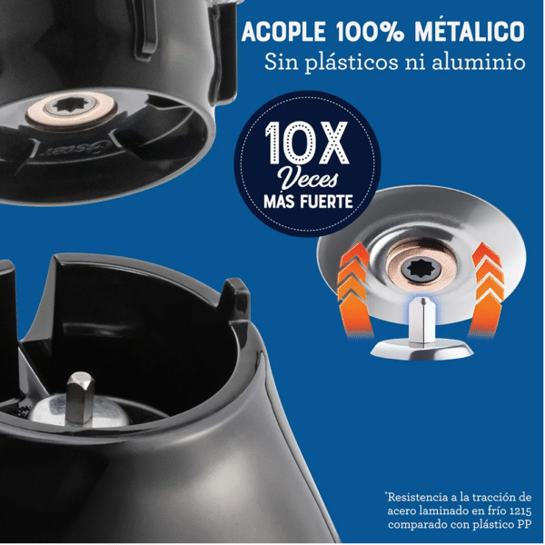 Licuadora Oster con Control de Perilla 2 Velocidades más Pulso con Vaso de Vidrio 550W Negra - Image 4