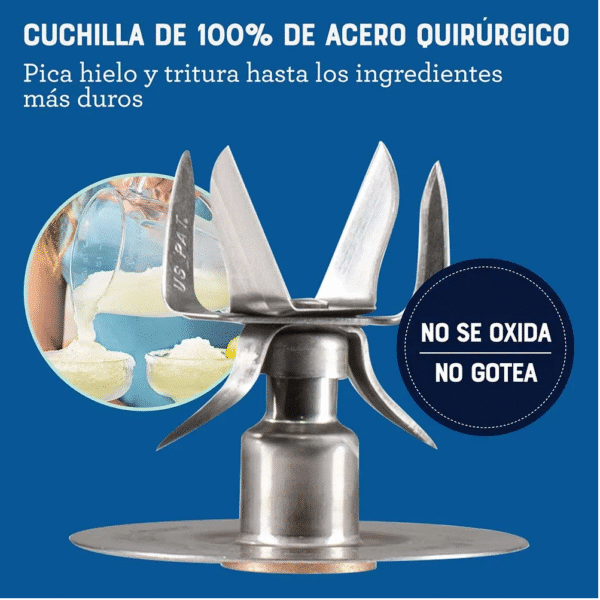Licuadora Oster® con Tecnología Reversible con Vaso de Vidrio 1.5L  Negra Blstpegbrt - Image 5