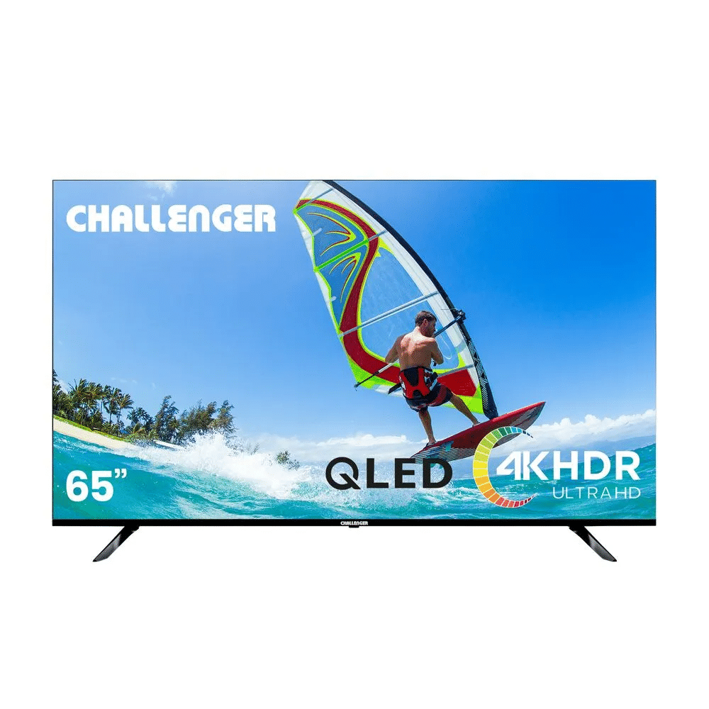 Televisor Challenger QLED 65" Google TV con Bluetooth, WIFI, Chromecast y Control por voz. Incluye soporte de pared - QLED 65KG290 BT GOOGLETV T2