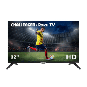 Televisor Challenger Led 32" HD Roku TV Bluetooth WIFI Incluye soporte de pared 32CR10