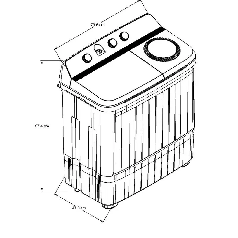 Lavadora Whirlpool Acros 13 Kg Carga Superior Semiautomática ALD1335JE - Image 6