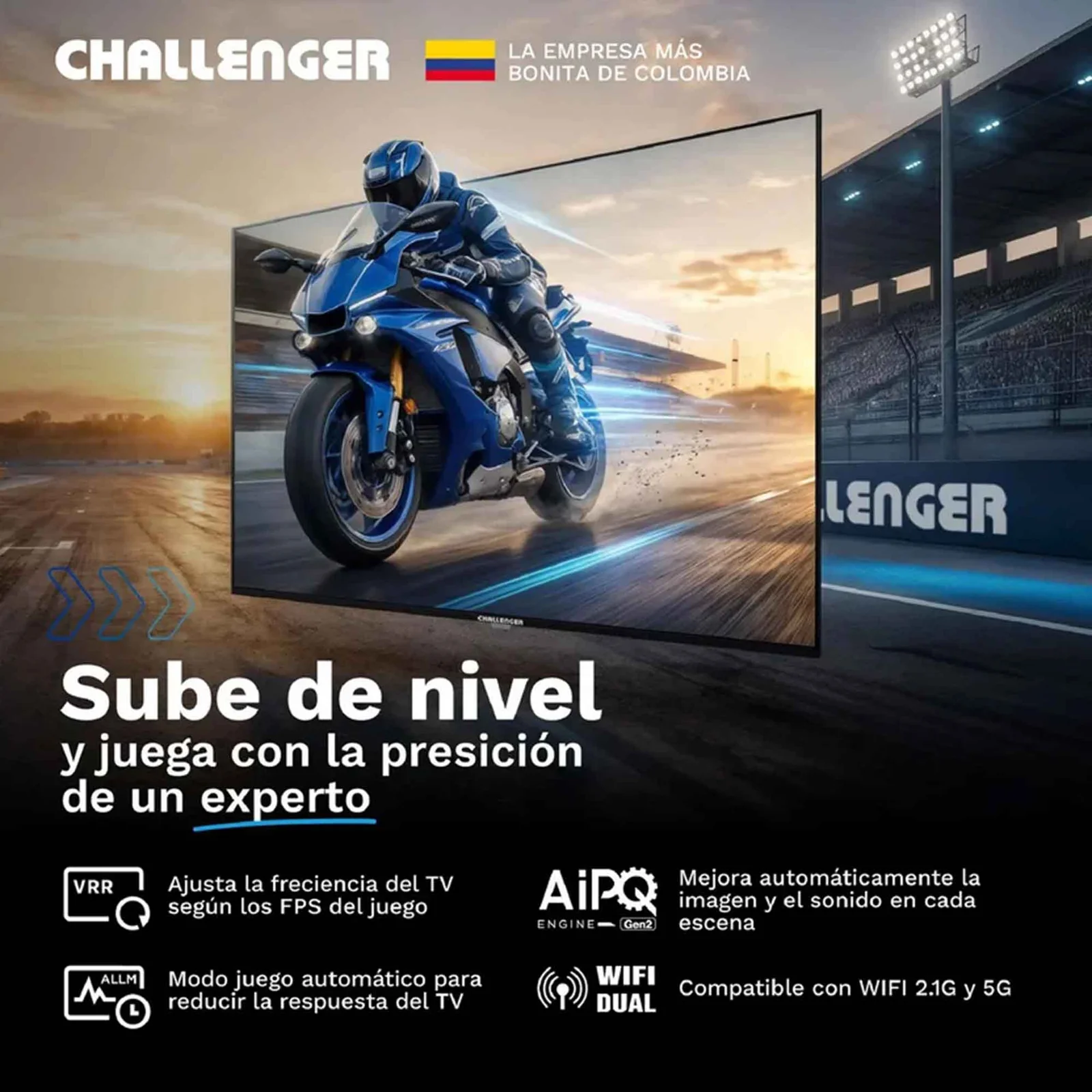 Televisor CHALLENGER 50" 50TG2771 BT 4K-UHD LED Smart TV Google Gaming - Image 4