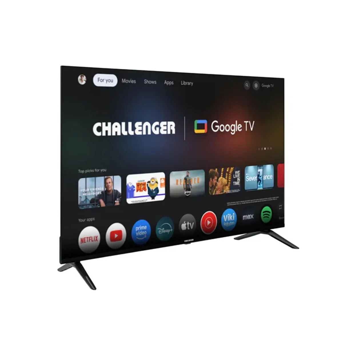 Televisor CHALLENGER 50" 50TG2771 BT 4K-UHD LED Smart TV Google Gaming - Image 2