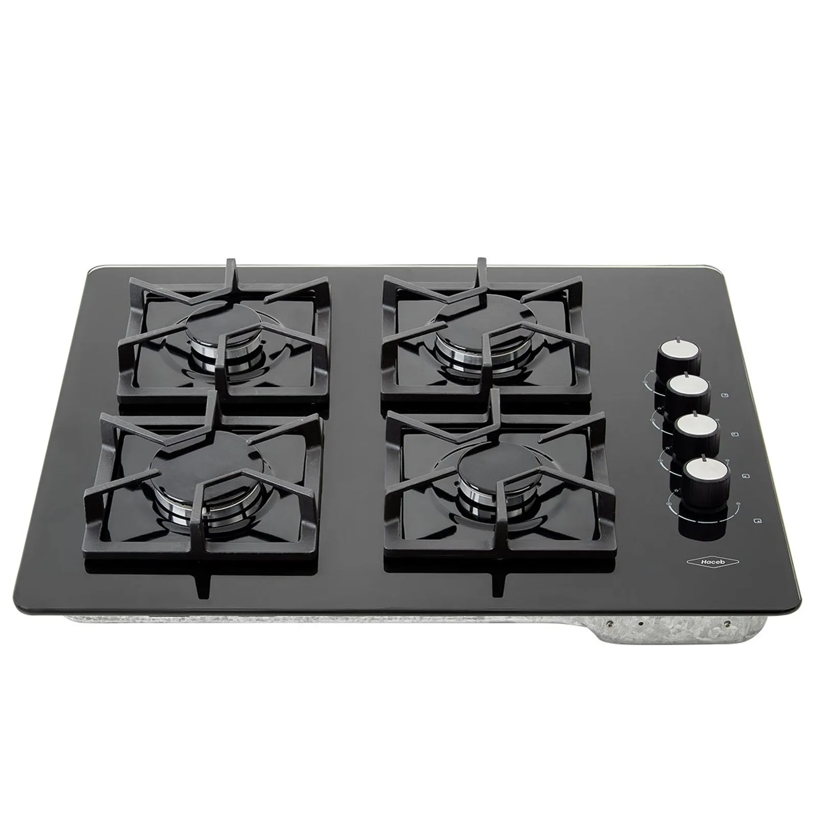 Cubierta de empotrar Haceb Tandoori Cristal 66X54 cm gas natural