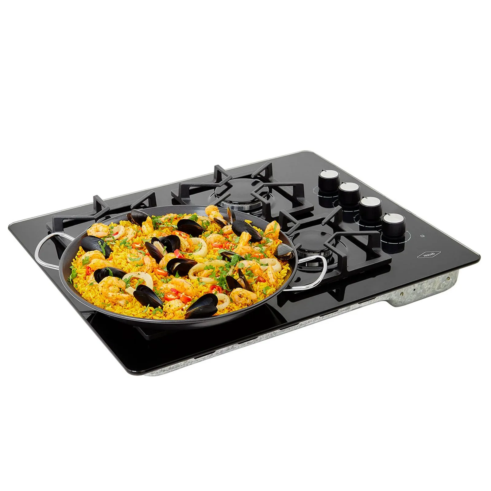 Cubierta de empotrar Haceb Tandoori Cristal 66X54 cm gas natural - Image 3