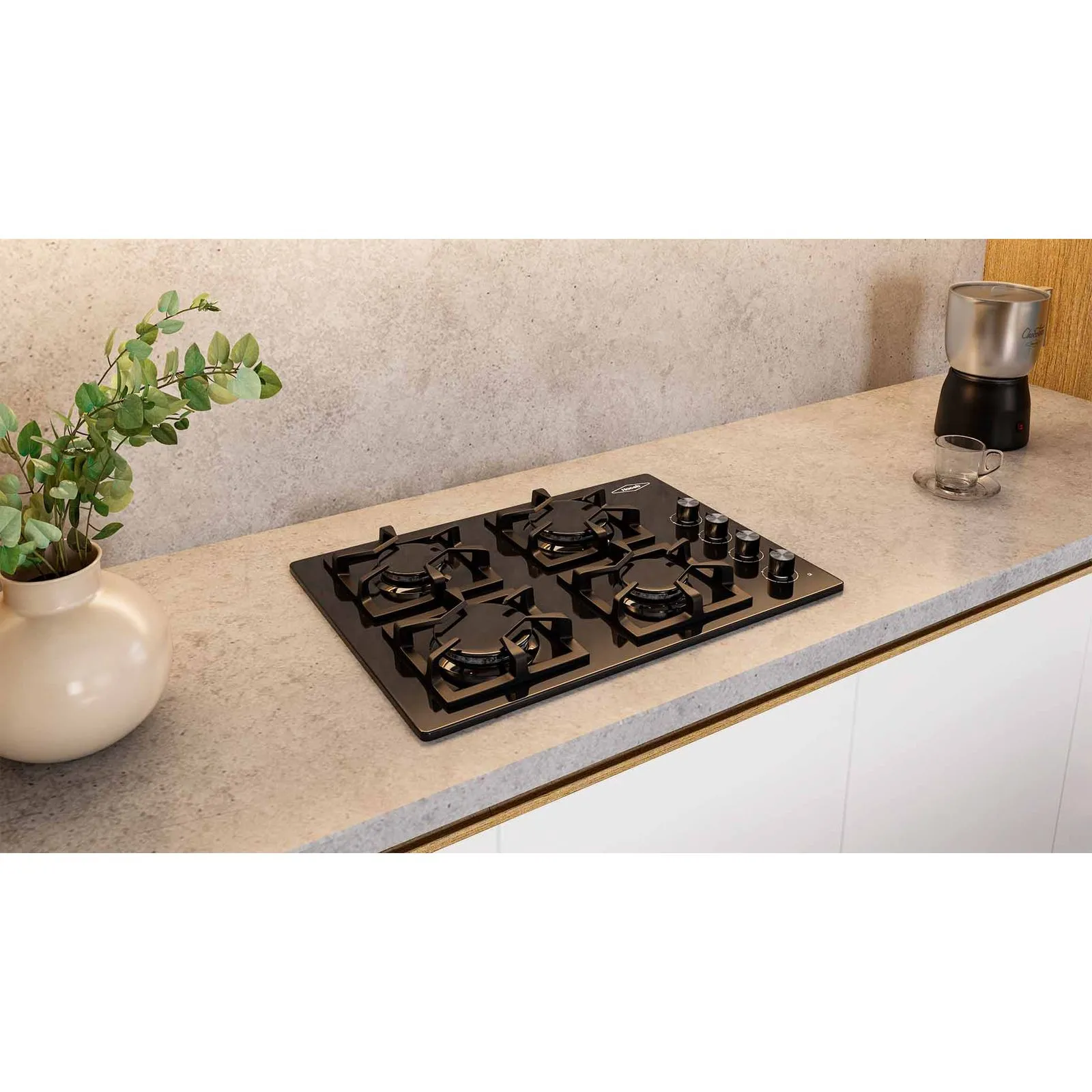 Cubierta de empotrar Haceb Tandoori Cristal 66X54 cm gas natural - Image 5